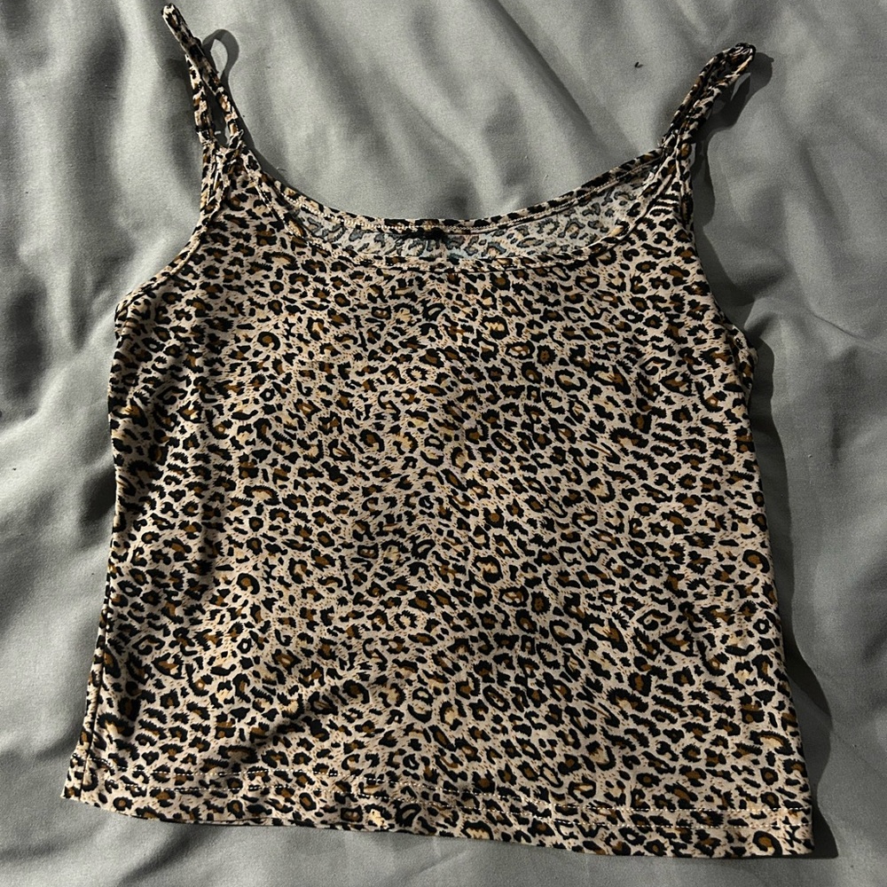 Leopard Print Women's Tank Top SHEIN size small
